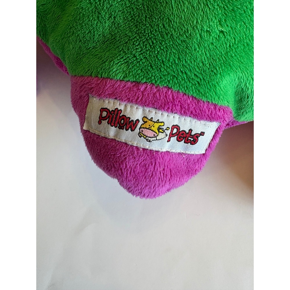 Pillow Pets Barney the Dinosaur Plush Purple T-Rex Stuffed Animal 2011 Lyons Y2K - Picture 9 of 14